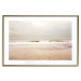 Poster Sea After the Storm - beach and sea landscape with waves against a gray sky 129835 additionalThumb 16