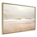 Poster Sea After the Storm - beach and sea landscape with waves against a gray sky 129835 additionalThumb 2