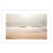 Poster Sea After the Storm - beach and sea landscape with waves against a gray sky 129835 additionalThumb 25