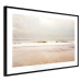 Poster Sea After the Storm - beach and sea landscape with waves against a gray sky 129835 additionalThumb 13