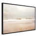 Poster Sea After the Storm - beach and sea landscape with waves against a gray sky 129835 additionalThumb 12