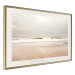 Poster Sea After the Storm - beach and sea landscape with waves against a gray sky 129835 additionalThumb 14
