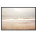Poster Sea After the Storm - beach and sea landscape with waves against a gray sky 129835 additionalThumb 18
