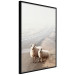 Poster Extraordinary Hitchhikers - landscape of animals by the road against a field 130235 additionalThumb 5