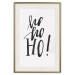 Poster Ho, ho, Ho! - black text in the form of a famous quote on a light gray background 130735 additionalThumb 25