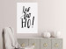 Poster Ho, ho, Ho! - black text in the form of a famous quote on a light gray background 130735 additionalThumb 2