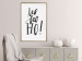 Poster Ho, ho, Ho! - black text in the form of a famous quote on a light gray background 130735 additionalThumb 5