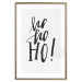 Poster Ho, ho, Ho! - black text in the form of a famous quote on a light gray background 130735 additionalThumb 19