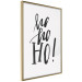 Poster Ho, ho, Ho! - black text in the form of a famous quote on a light gray background 130735 additionalThumb 12