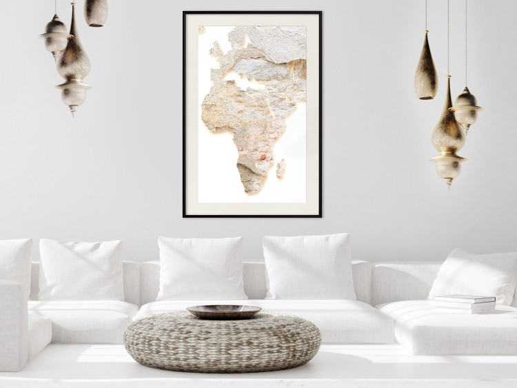 Poster Hot Continent - light wall texture in the shape of the African continent 131835 additionalImage 24
