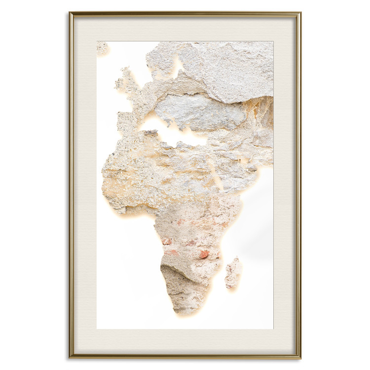 Poster Hot Continent - light wall texture in the shape of the African continent 131835 additionalImage 20
