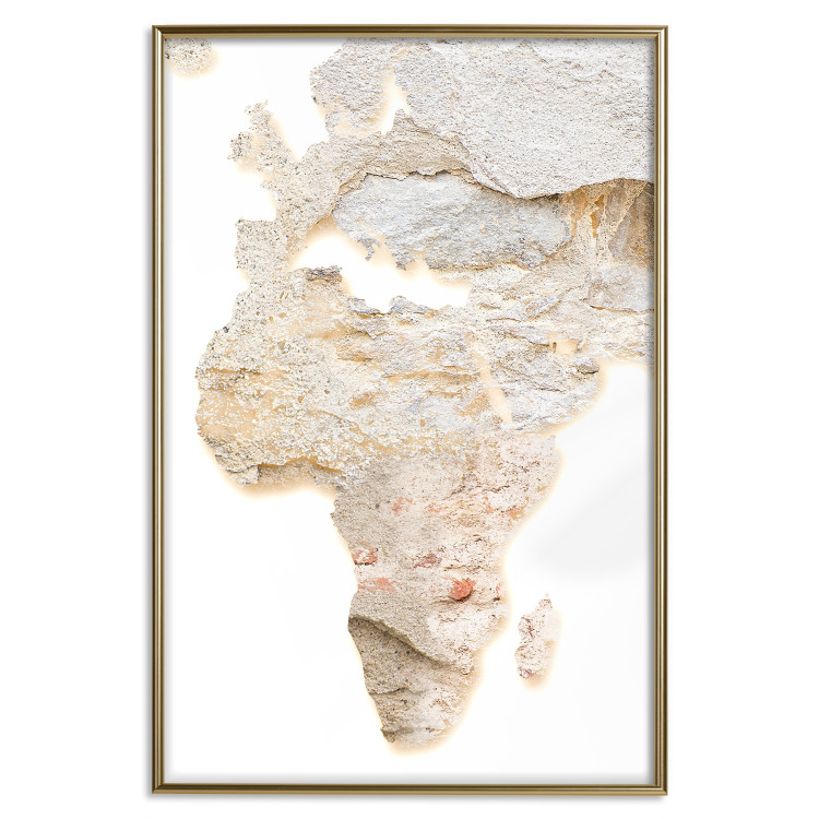 Poster Hot Continent - light wall texture in the shape of the African continent 131835 additionalImage 17