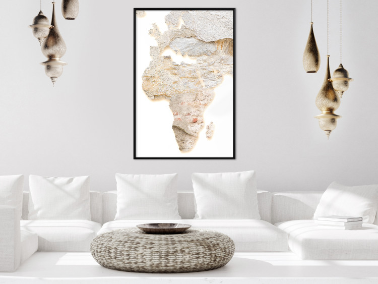 Poster Hot Continent - light wall texture in the shape of the African continent 131835 additionalImage 4