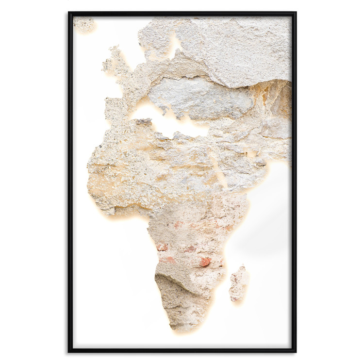 Poster Hot Continent - light wall texture in the shape of the African continent 131835 additionalImage 18