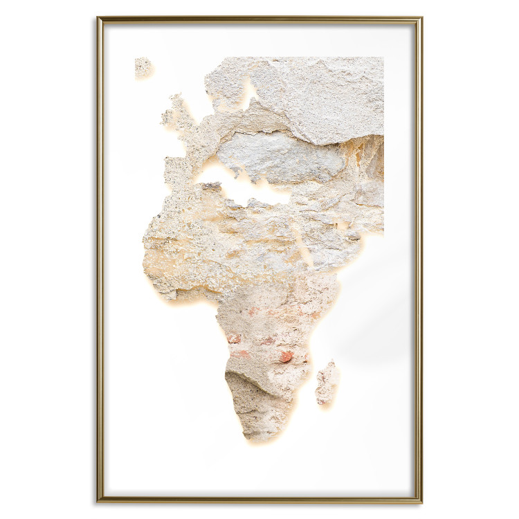 Poster Hot Continent - light wall texture in the shape of the African continent 131835 additionalImage 14