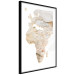 Poster Hot Continent - light wall texture in the shape of the African continent 131835 additionalThumb 6