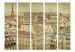 Folding Screen Farewell Paris II (5-piece) - sepia-toned cityscape in retro style 132935 additionalThumb 3