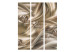Folding Screen Velvet Kiss (3-piece) - golden diamonds on a luxurious background 133035 additionalThumb 3
