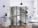 Room Divider Screen Frozen Wings II (5-piece) - geometric gray 3D composition 133435 additionalThumb 2