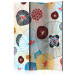 Room Divider Summer Breeze - colorful lines and circles amidst abstract shapes 133935