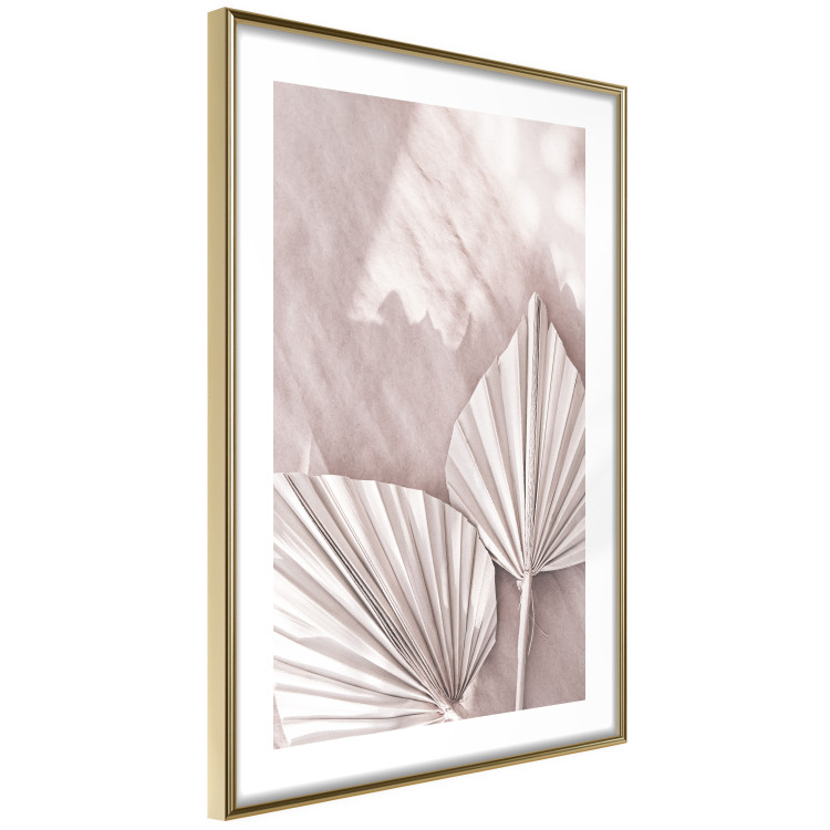 Poster Hot Morning - a summer composition with white leaves in a scandi boho style 136535 additionalImage 4