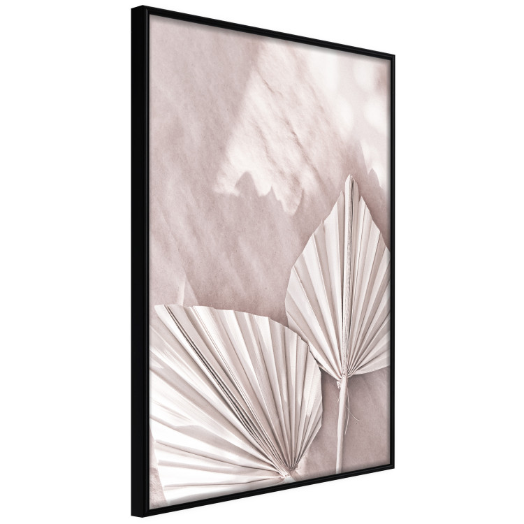 Poster Hot Morning - a summer composition with white leaves in a scandi boho style 136535 additionalImage 7
