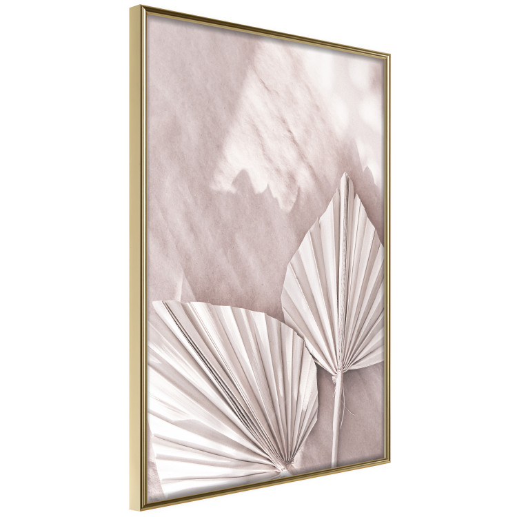 Poster Hot Morning - a summer composition with white leaves in a scandi boho style 136535 additionalImage 4