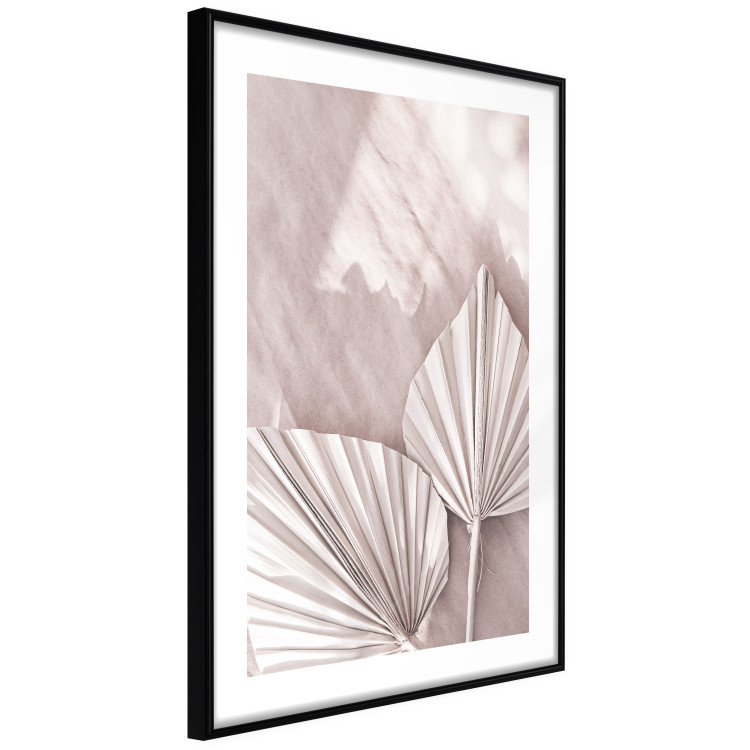 Poster Hot Morning - a summer composition with white leaves in a scandi boho style 136535 additionalImage 5