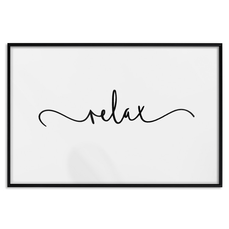 Wall Poster Relax - minimalist composition with English text 137235 additionalImage 10