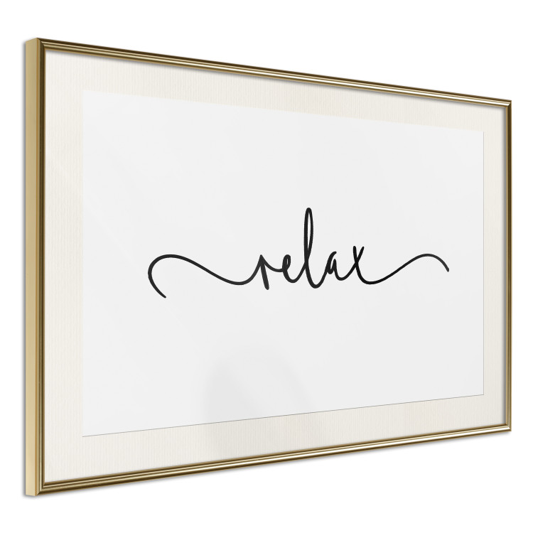 Wall Poster Relax - minimalist composition with English text 137235 additionalImage 26