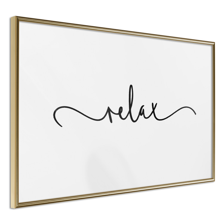 Wall Poster Relax - minimalist composition with English text 137235 additionalImage 3