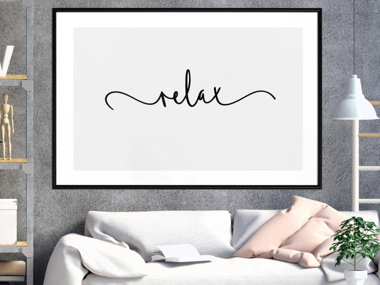 Wall Poster Relax - minimalist composition with English text 137235 additionalImage 15