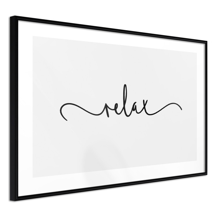 Wall Poster Relax - minimalist composition with English text 137235 additionalImage 2