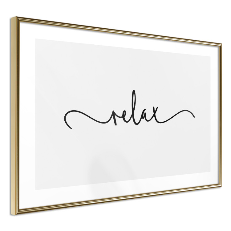 Wall Poster Relax - minimalist composition with English text 137235 additionalImage 27