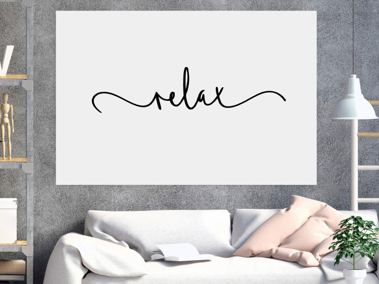 Wall Poster Relax - minimalist composition with English text 137235 additionalImage 23