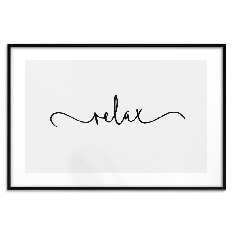 Wall Poster Relax - minimalist composition with English text 137235 additionalImage 5