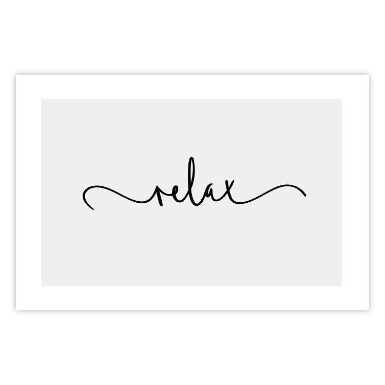 Wall Poster Relax - minimalist composition with English text 137235 additionalImage 8