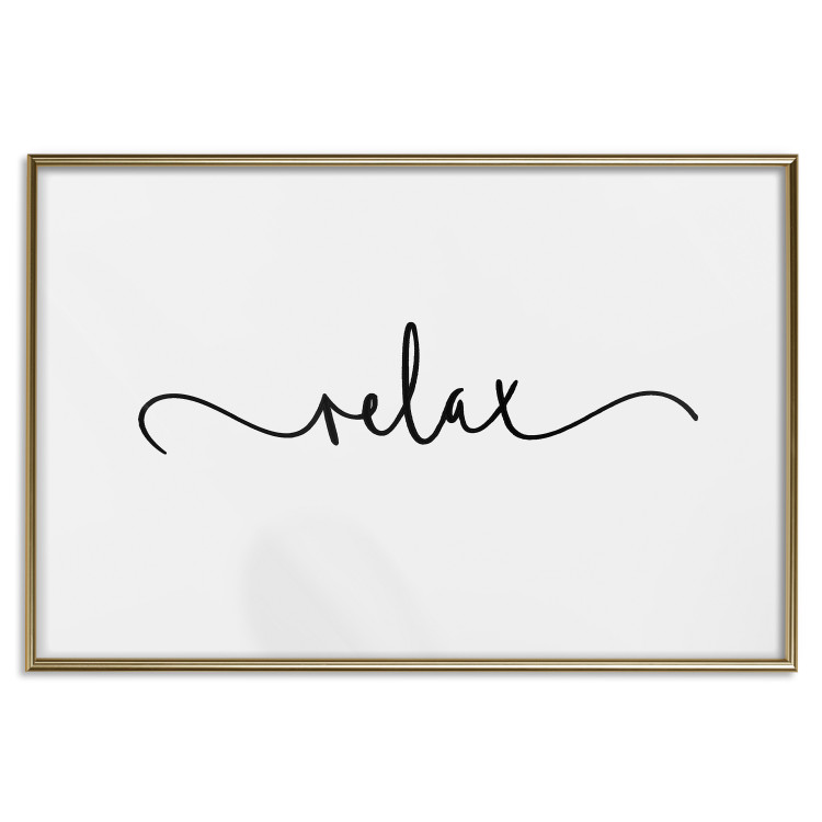 Wall Poster Relax - minimalist composition with English text 137235 additionalImage 6