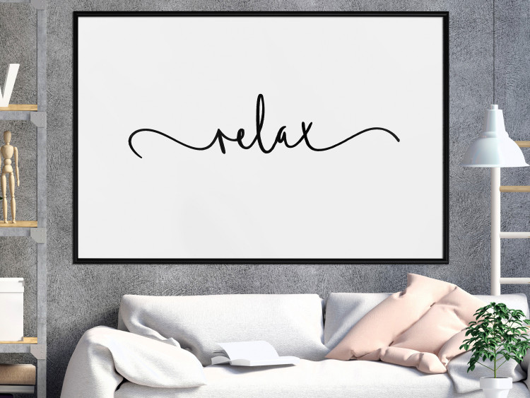 Wall Poster Relax - minimalist composition with English text 137235 additionalImage 22