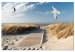 Canvas Print Beach and Seagulls (1-piece) Wide - summer sky and sea in the distance 143835