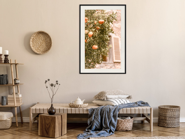 Wall Poster Urban Greenery - Citrus Tree Against the Background of an Old Building 145235 additionalImage 25