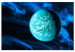 Canvas Print Blue Planet - Dark Space Graphics 146335