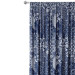 Decorative Curtain Floral mosaic - composition in shades of blue and white 147235 additionalThumb 6