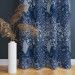 Decorative Curtain Floral mosaic - composition in shades of blue and white 147235 additionalThumb 3