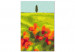 Paint by Number Kit Green Fields - Summer Landscape with Poppies, Barley and Cypress Trees in the Meadow 147335 additionalThumb 3