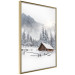 Poster Winter Morning - Sunrise Landscape Over the Mountains, a Cottage and a Forest 148435 additionalThumb 5