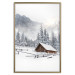 Poster Winter Morning - Sunrise Landscape Over the Mountains, a Cottage and a Forest 148435 additionalThumb 18