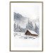 Poster Winter Morning - Sunrise Landscape Over the Mountains, a Cottage and a Forest 148435 additionalThumb 20