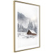 Poster Winter Morning - Sunrise Landscape Over the Mountains, a Cottage and a Forest 148435 additionalThumb 7