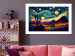 Poster Impressionistic Landscape - Mountains and Fields Under a Sky Full of Stars 151135 additionalThumb 12
